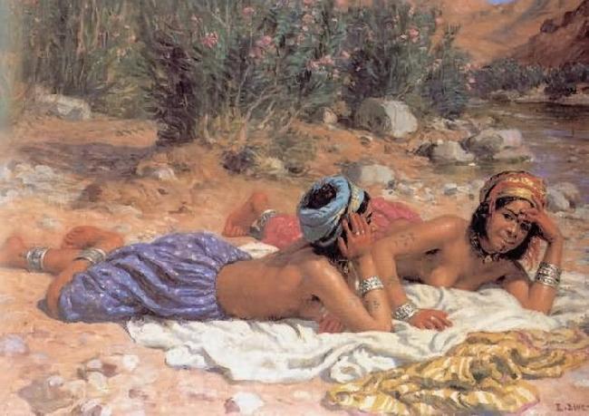 Charles Alphonse du Fresnoy Bathers Resting Spain oil painting art